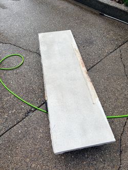 Fireplace Hearth Free 60”x18”x2” concrete. Very heavy.