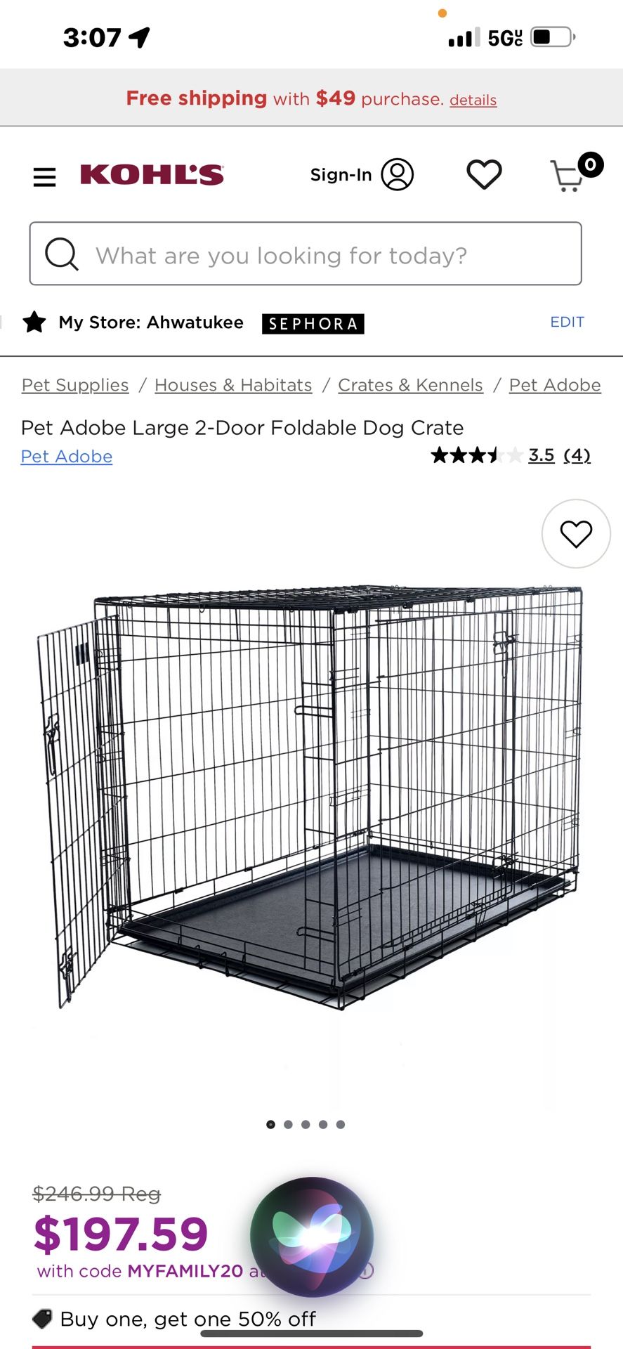 Lg Dog Crate