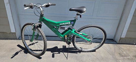 Rolling rock mountain bike