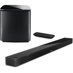 Black Bose Sound Bar And Sub 