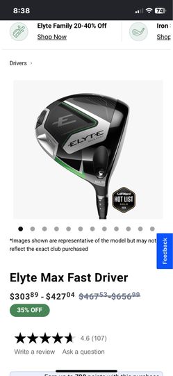 Callaway Elyte Max Fast Driver!!