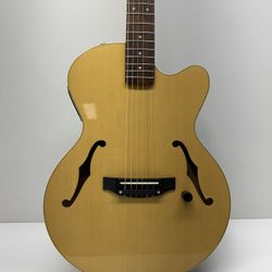 Beautiful Yamaha AEX 500N Electro-Nylon Semi-Hallow Body Guitar 