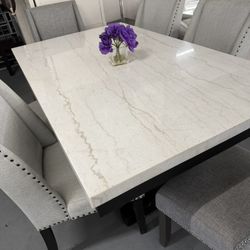 Marble Top Dining Set‼️ Same Day Delivery 
