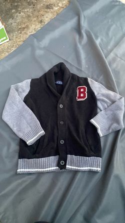 Children's Place Kids Varsity Cardigan Sweater, boy size 5