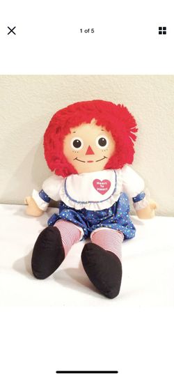 Vintage 1992 Raggedy Ann Heart To Heart Doll By Playskool 17" Collectible