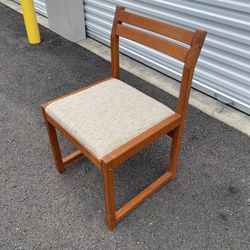 Mid Century Modern Danish Solid Teak Dining Chair