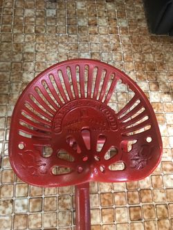 Antique tractor seat