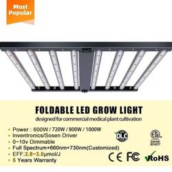 Commercial 720W LED Full Spectrum Foldable Grow Light
