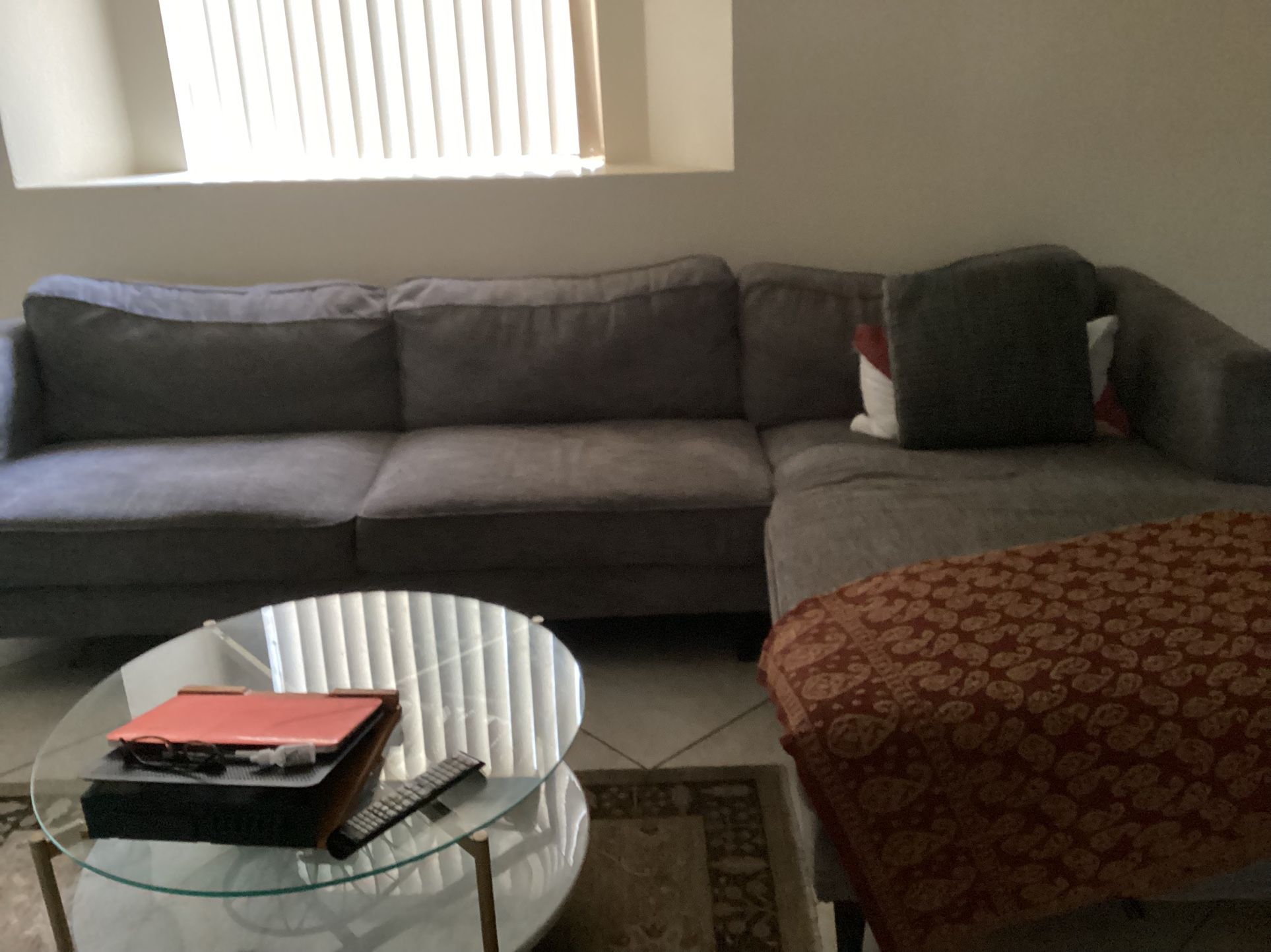 Living Spaces Sectional Sofa
