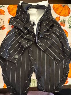 Dog Tuxedo Suit Costume with Bow Tie Medium