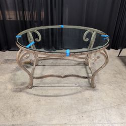 Ornate Scrolled Metal Coffee Table Base