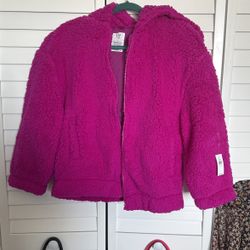 Girls 10 Fuchsia Parka Jacket GAP