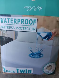 Waterproof Twin Mattress Protector 2-Pack