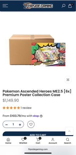 Pokemon Ascended Heroes ME2.5 [6x] Premium Poster Collection Case