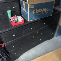 Dresser With Vanity Mirror, Chest, And Nightstand