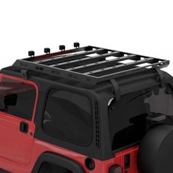 Open Box-Roof Rack Cargo Luggage Carrier w/ Light For 97-06 Jeep Wrangler TJ Hardtop