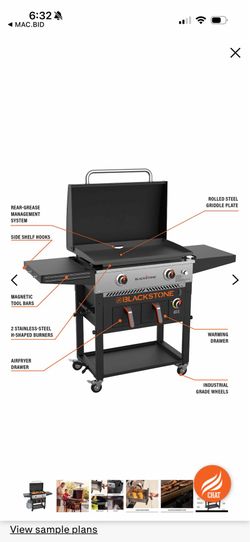 New Blackstone 28” Griddle w/ Air fryer and Warming Drawer