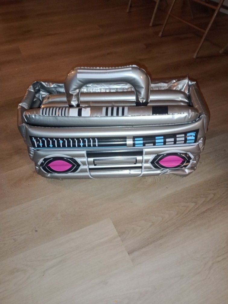 Inflatable Boom Box Cooler. Like New!