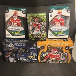 NFL - sealed boxes - lot of 5