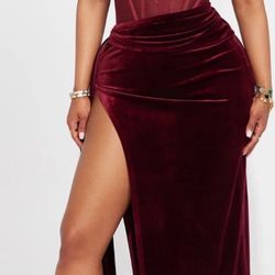 Burgundy Dress