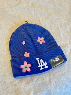 New Era LA Dodgers Tokyo Series 2025 Beanie – Sakura Knit Hat