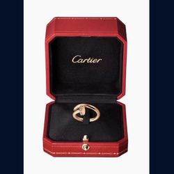 CARTIER JUSTE UN CLOU RING Rose Gold With Diamonds