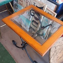 Iron very heavy  end  table