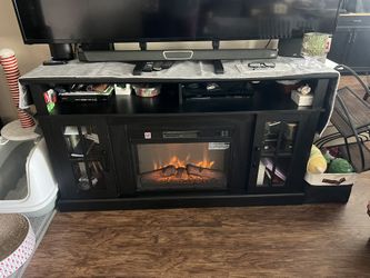 Costway Electric Fireplace Tv Stand
