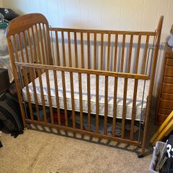 Solid Oak Crib