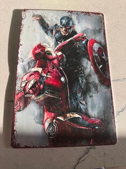 Captain America vs Iron Man Metal Tin Sign