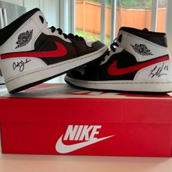 Size 8 - Jordan 1 Mid Chile (Signed, SEE DESCRIPTION)