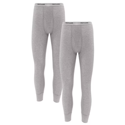 Fruit of the Loom Men's Thermal Waffle Underwear Bottom, 2-Pack, Size L