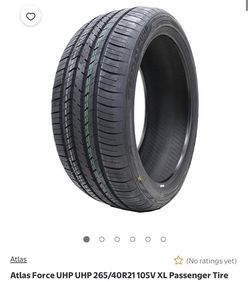 Atlas Force UHP UHP 265/40R21 105V XL Passenger Tire