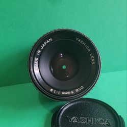Yashica 50mm F/1.9 DSB C/Y Mount Manual Focus Lens, Read
