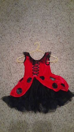 Girls Toddler Ladybug Dress Size 4t