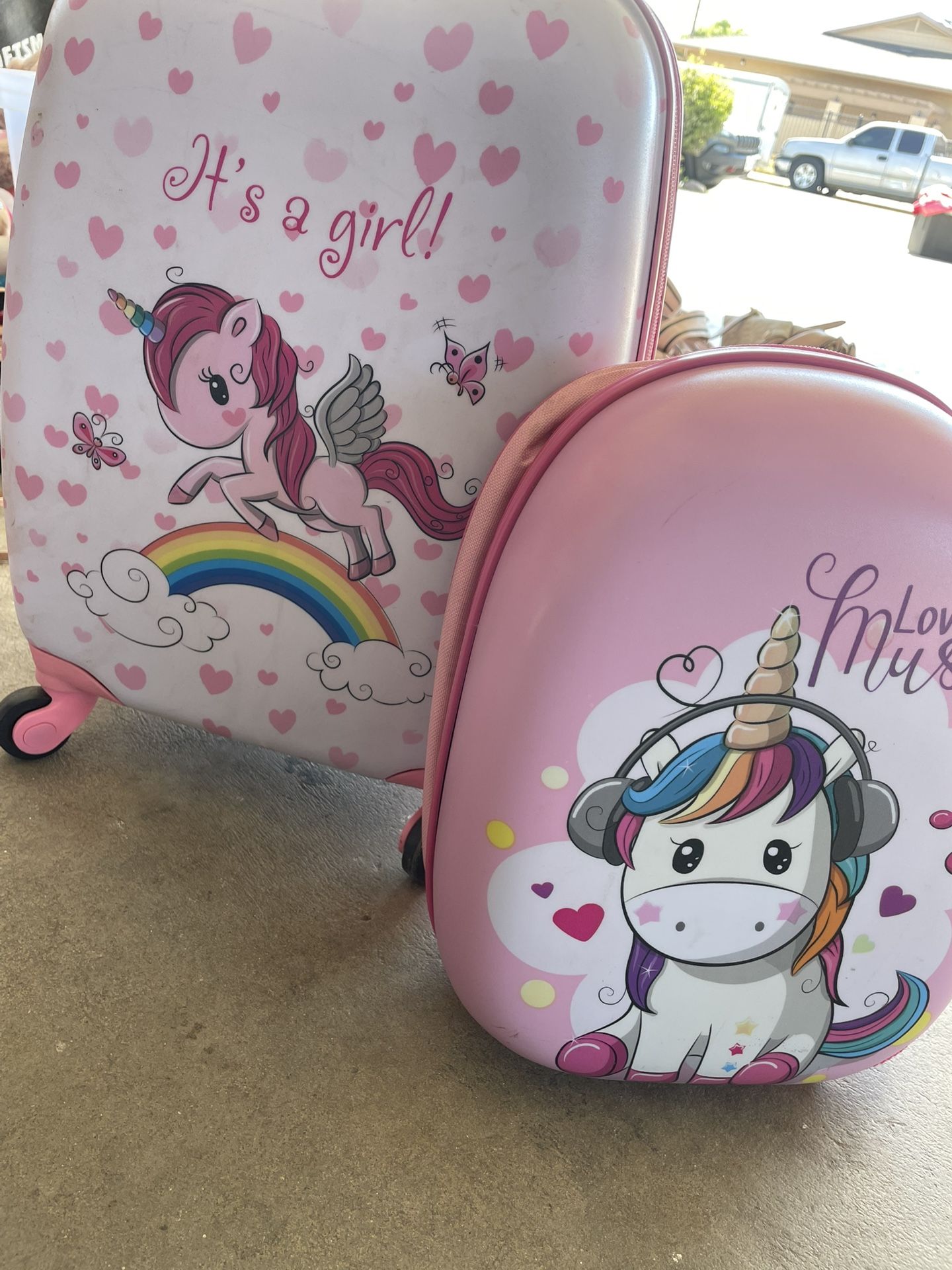 Suitcase & Backpack
