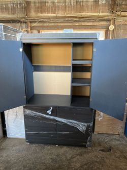 Gray closet