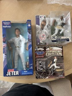 New York Yankees Mcfarlane Starting Lineup Lot Jeter Mantle Bernie Williams 