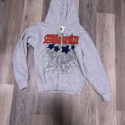 Brand new Grey/red/blue Sp5der Hoodie (cotton)