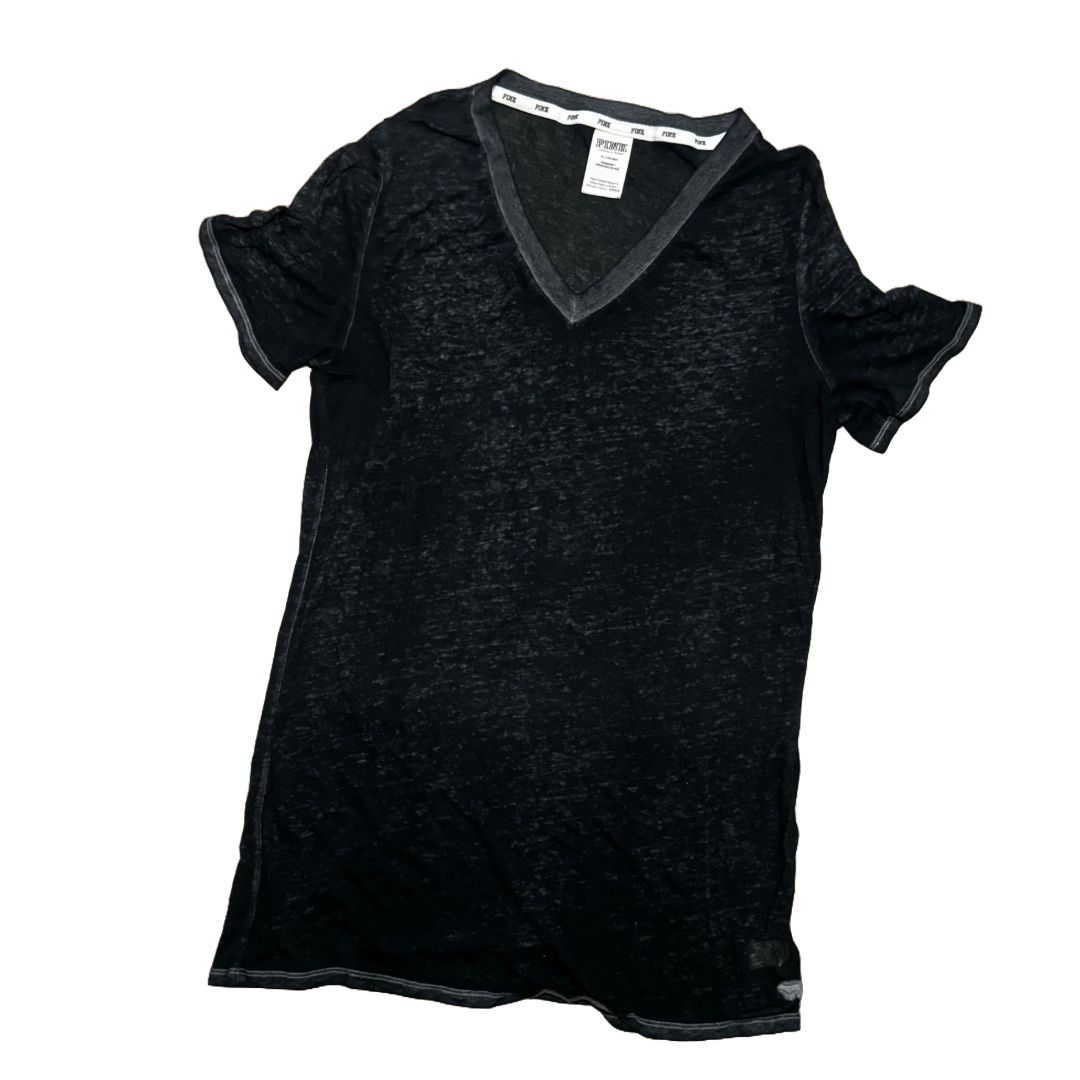 Sheer Sleepwear Short Sleeve Shirt