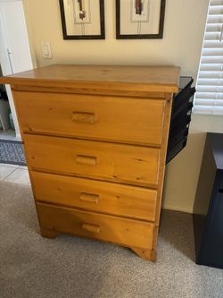 Dresser + Night Stand + Light