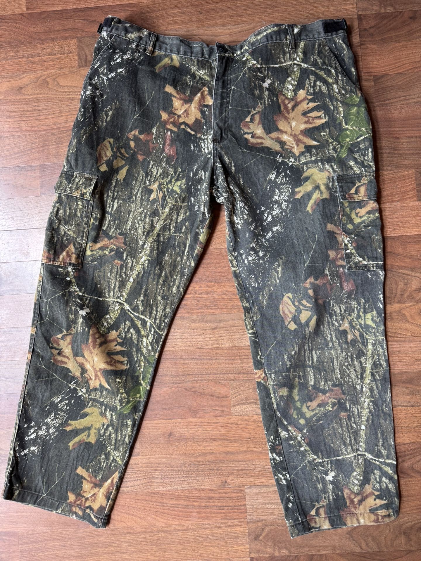 Men’s Camouflage Cargo Pants Size 2XL 44 / 46 Excellent Mossy Oak Breakup XXL