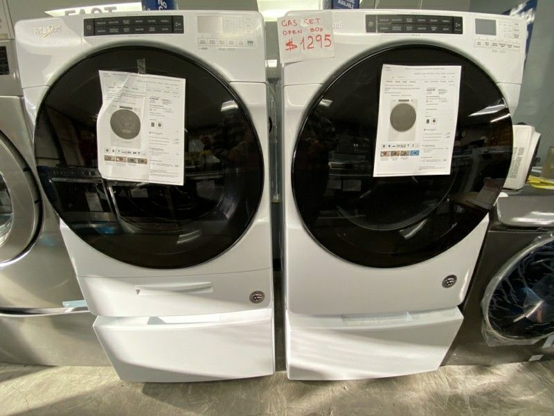 Virtual Appointment Available Open Box Front Loading Washer & DryerSet
