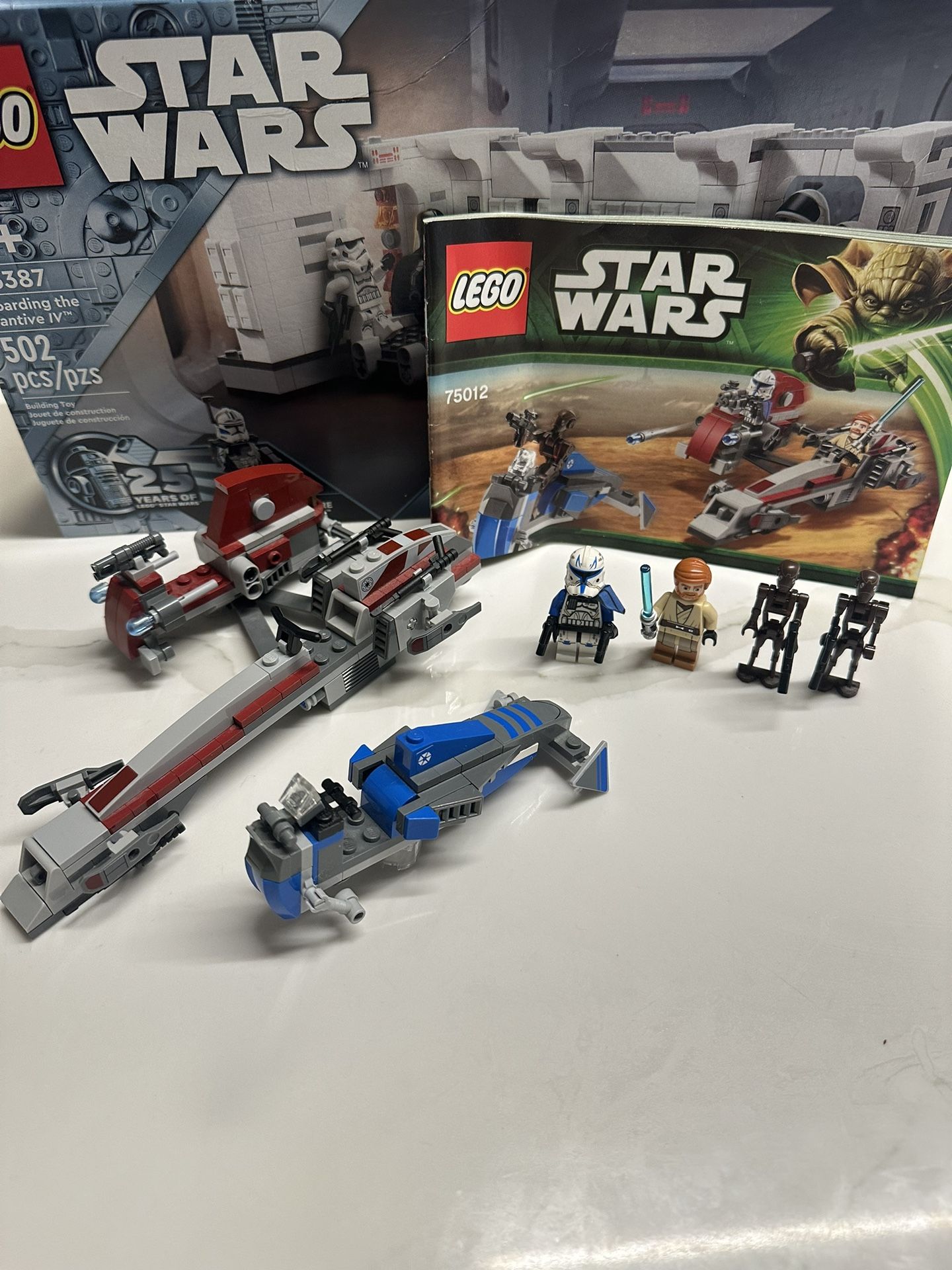 Lego Star Wars Barc Speeder With Sidecar 75012 ( Phase 2 Captain Rex)