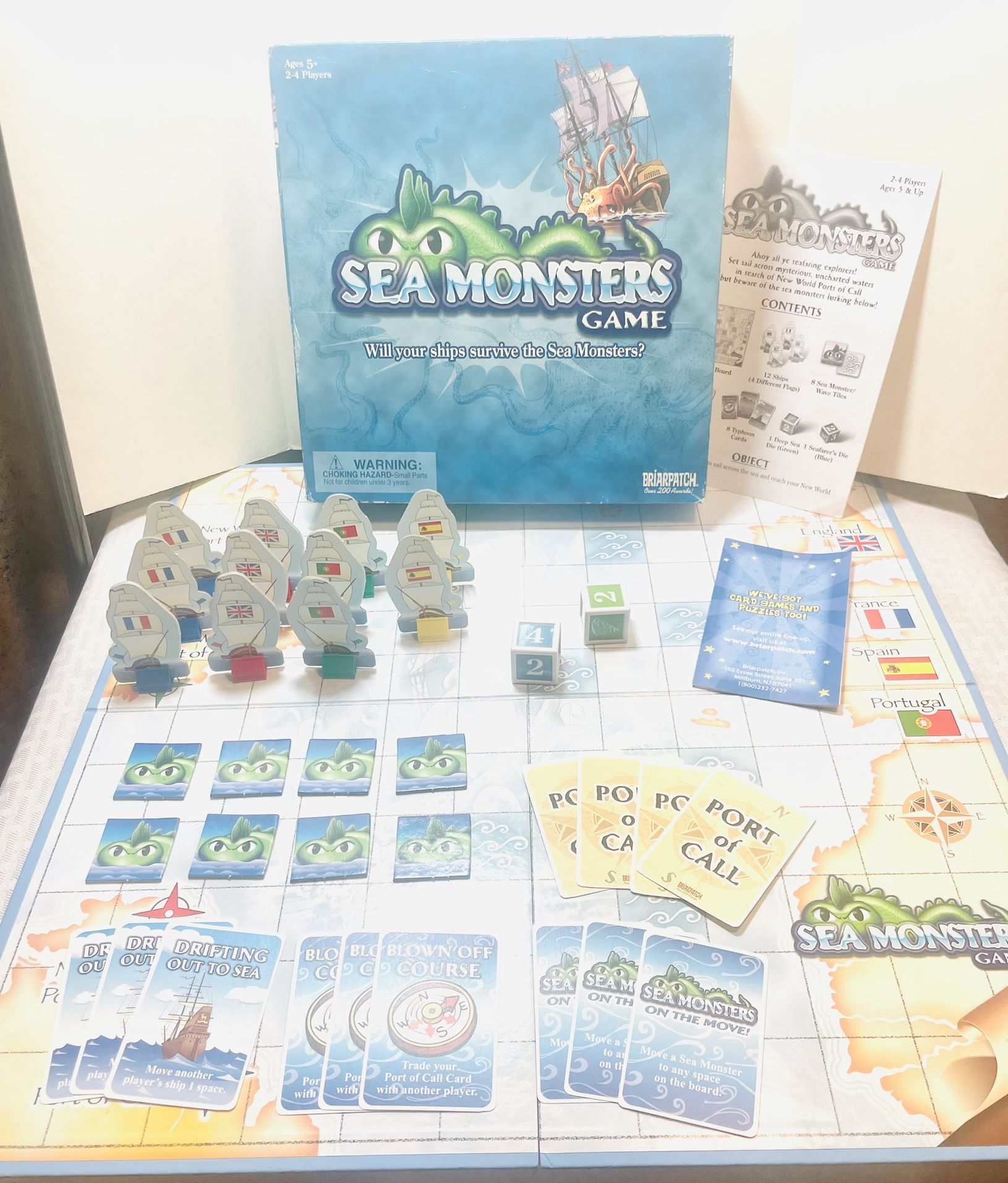 2007 Briarpatch Sea Monsters Board Game