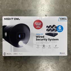 Night Owl 12 DVR Security System 1TB Hard Drive 6 Wired 1080p WMBF-BTD281B6L
