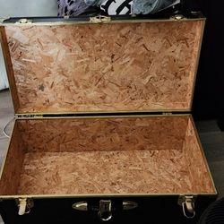 Wood Storage Locker Steamer Trunk