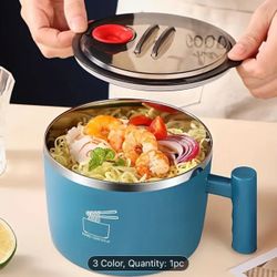 New! Stainless Steel Instant Noodle Bowl with Lid