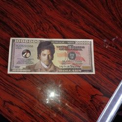 Michael Jackson Collectable Million Dollar Bill 
