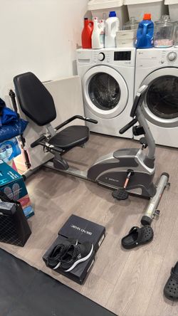 Stationary bike With Back Support